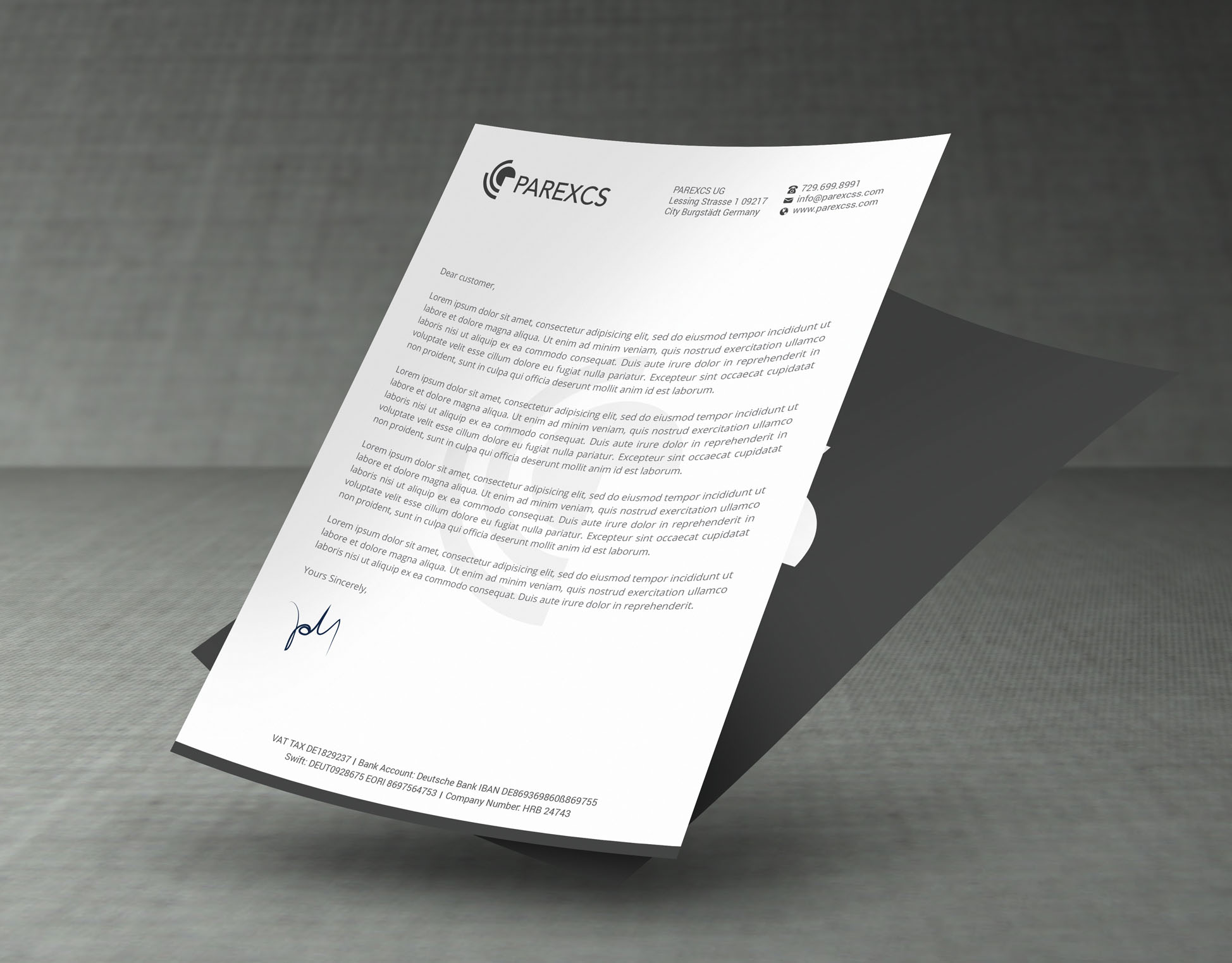 Letterhead Design by R.design for this project | Design #30284832
