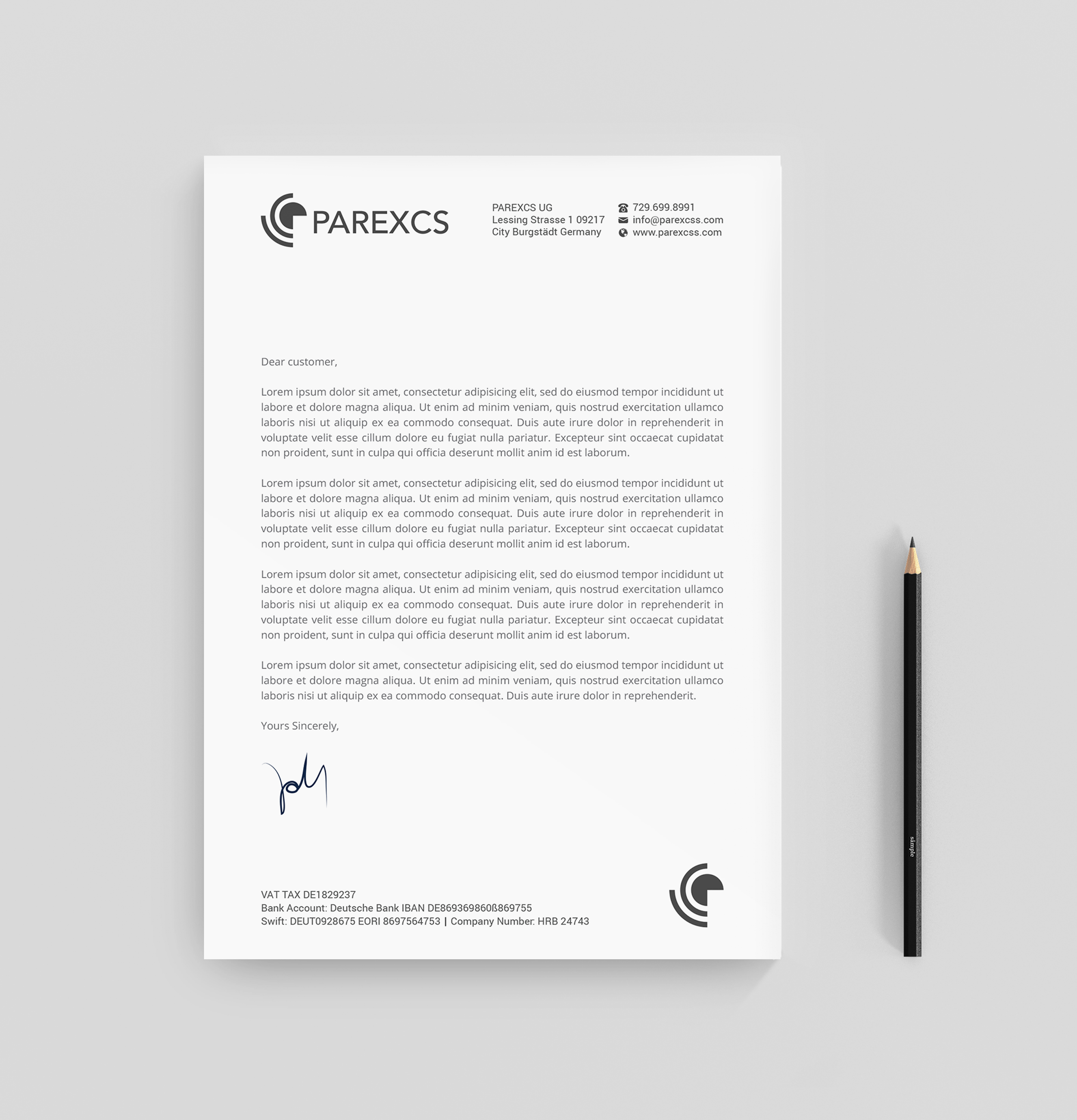 Letterhead Design by R.design for this project | Design #30284870
