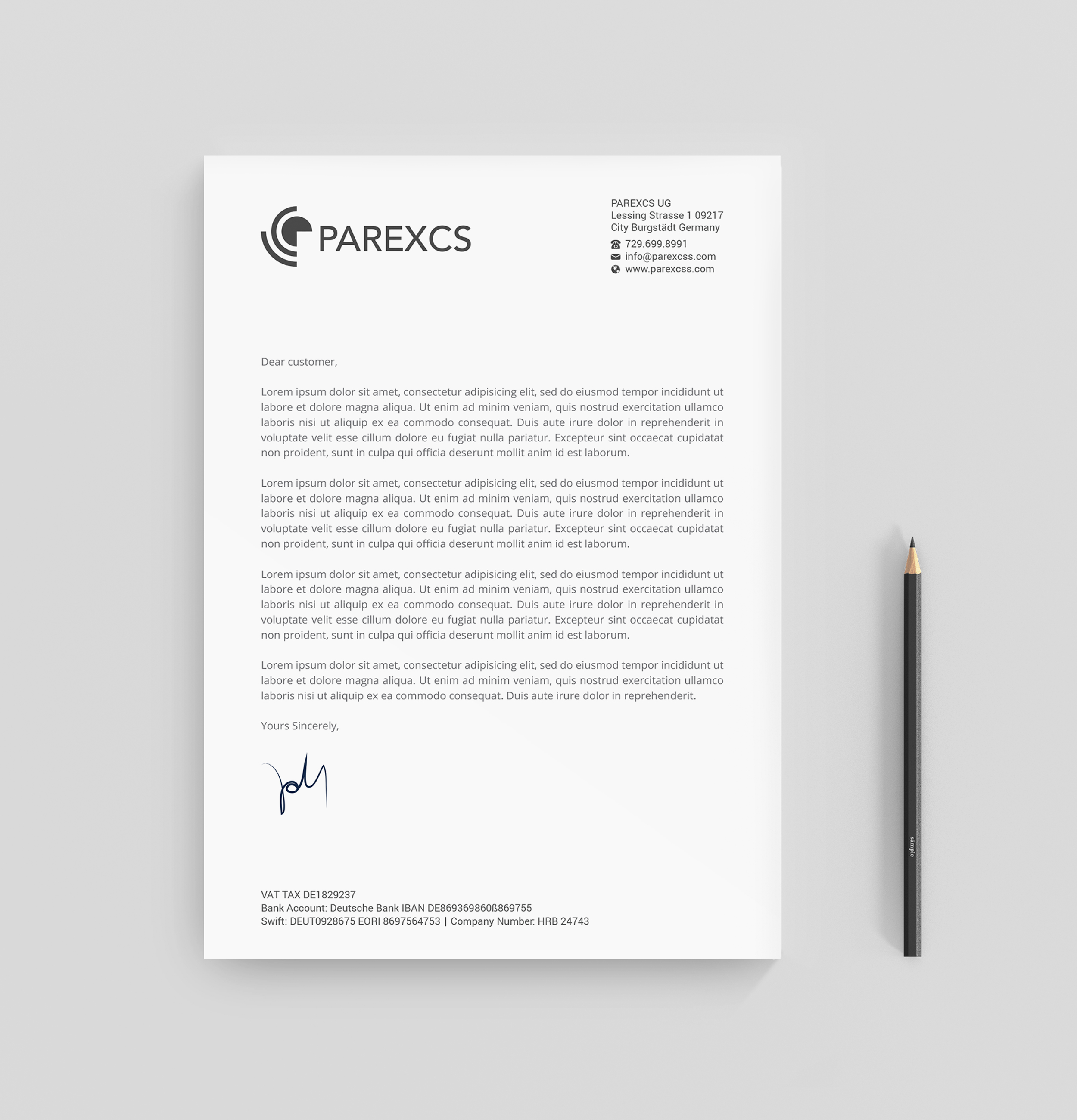 Letterhead Design by R.design for this project | Design #30290286
