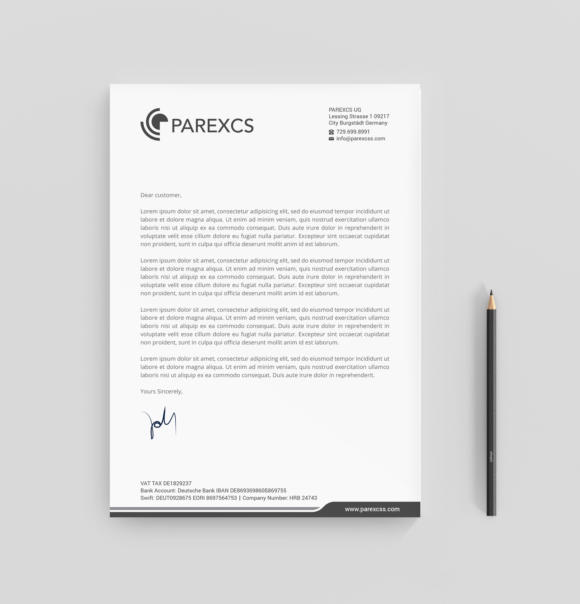 Letterhead Design by R.design for this project | Design #30290354
