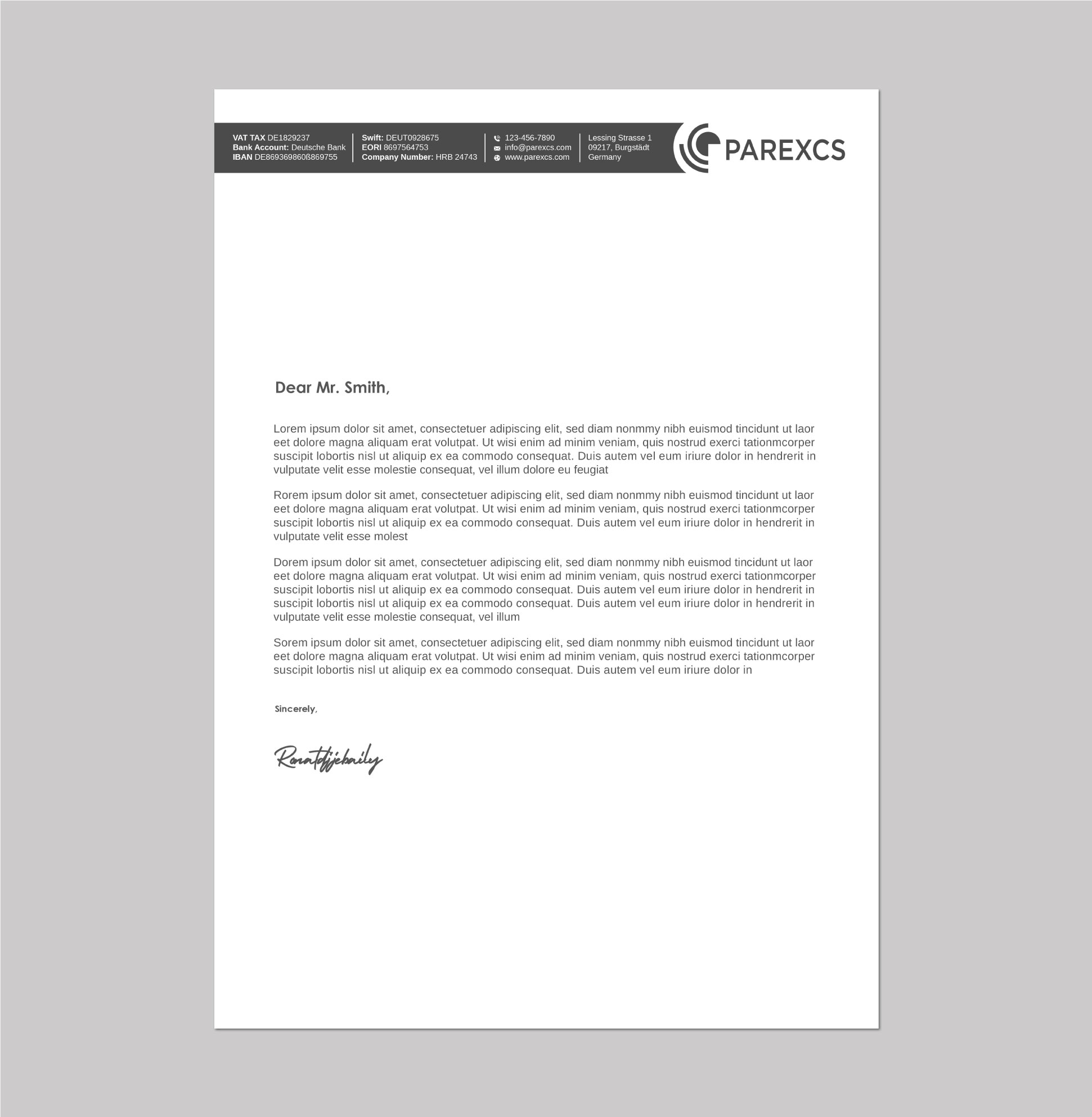 Letterhead Design by Imagine design000 for this project | Design #30297333