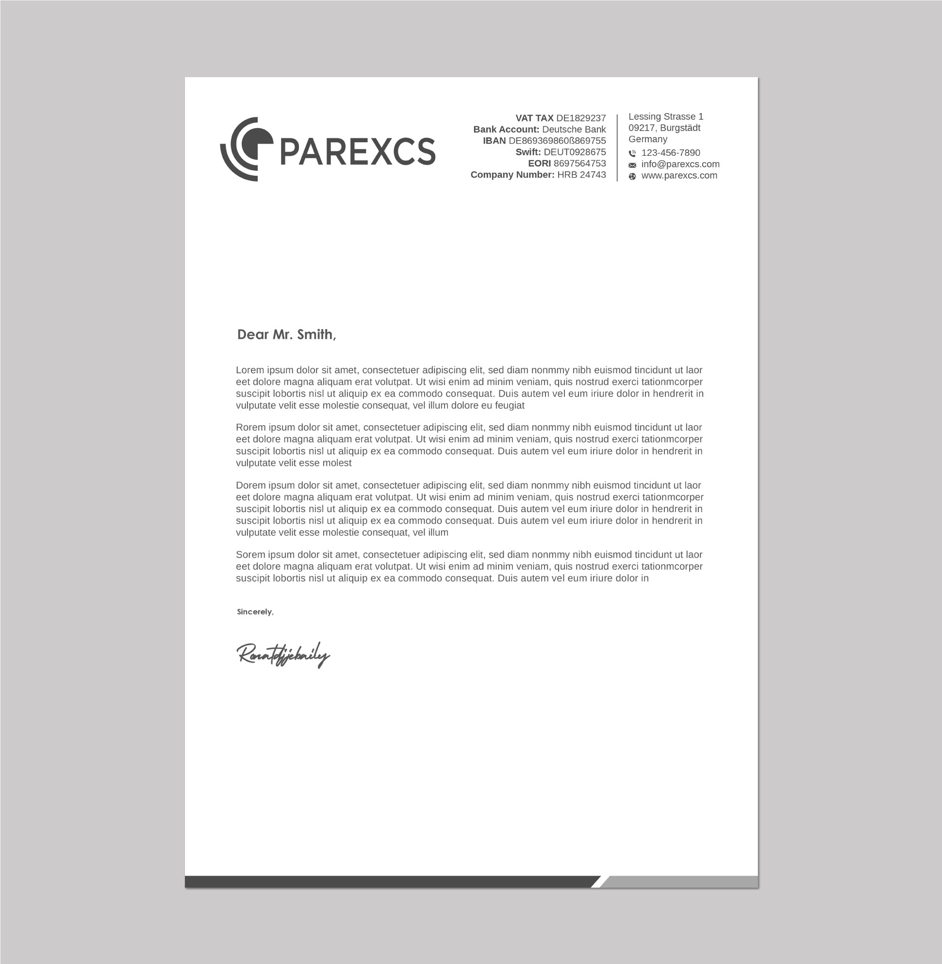 Letterhead Design by Imagine design000 for this project | Design #30297338