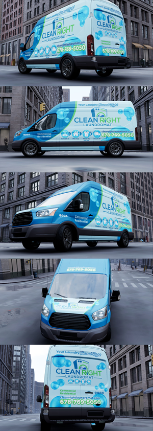 Diseño de Rotulación de Vehículo por VEDG para Clean Right Laundromat | Diseño: #30316586
