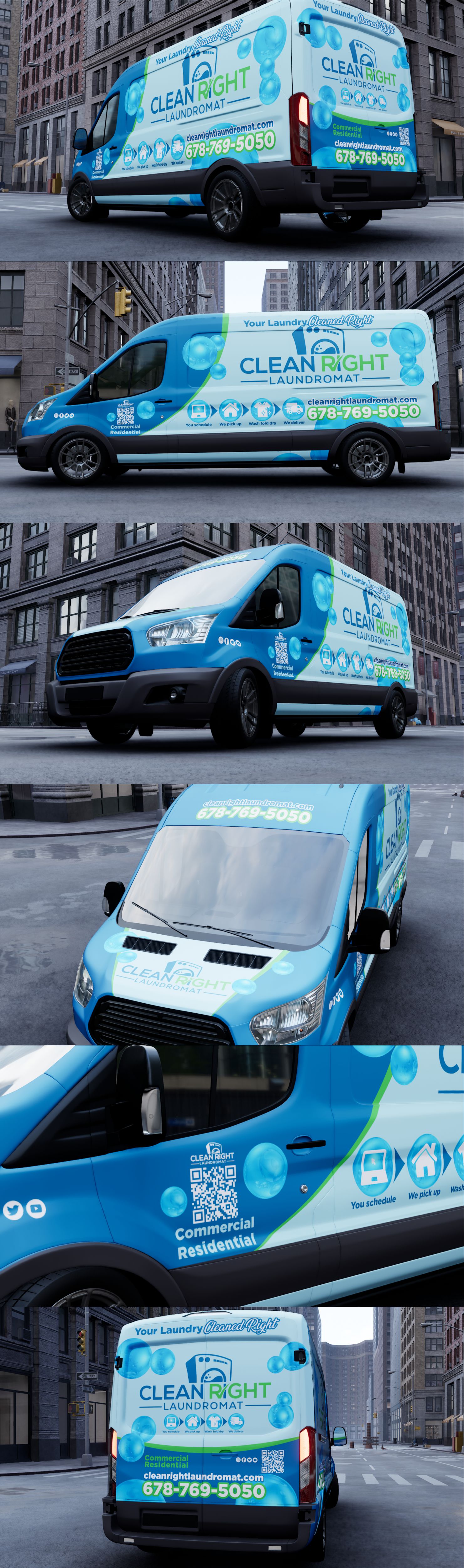 Car Wrap Design by VEDG for Clean Right Laundromat | Design #30326577
