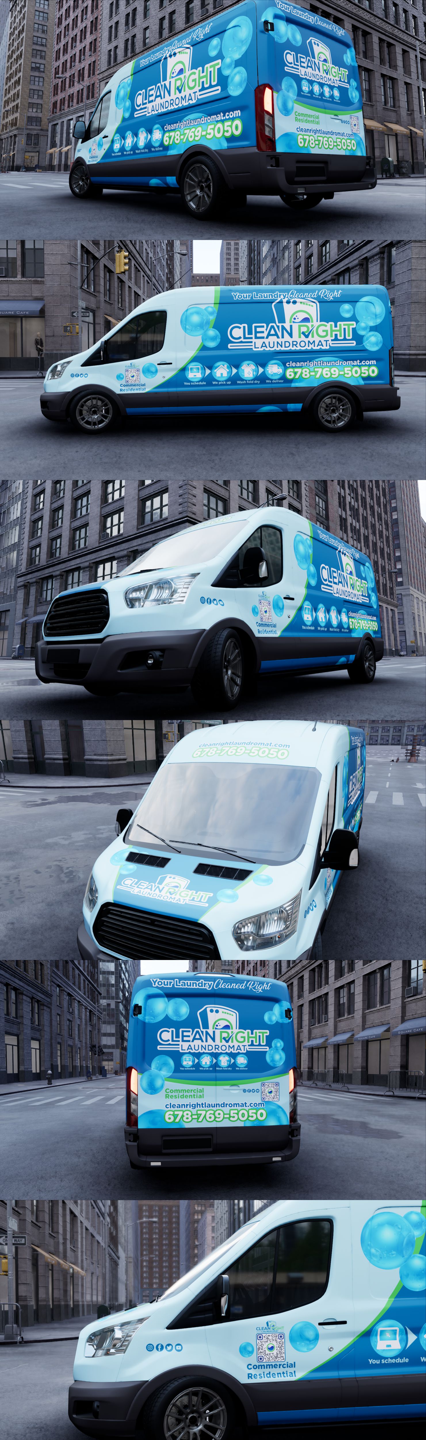 Car Wrap Design by VEDG for Clean Right Laundromat | Design #30327505