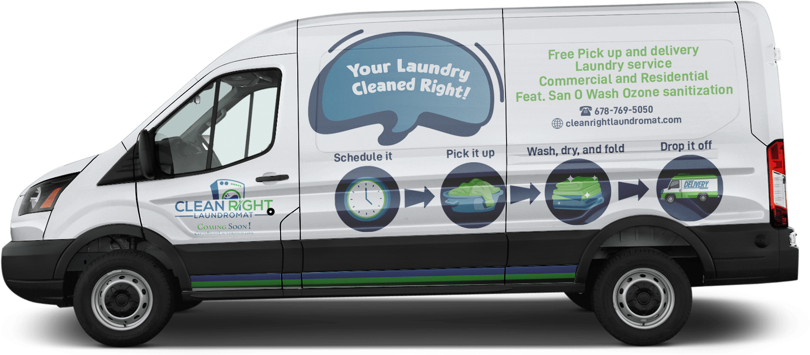 Car Wrap Design by Cancan for Clean Right Laundromat | Design #30300153