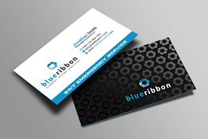 Business Card Design by Creations Box 2015 for Blue Ribbon Plumbing Heating & Gasfitting Ltd. | Design: #30292180