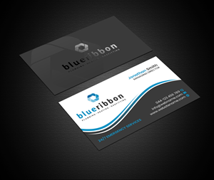 Visitenkarten-Design von Creations Box 2015 für Blue Ribbon Plumbing Heating & Gasfitting Ltd. | Design: #30292524