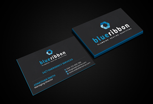 Business Card Design by Creations Box 2015 for Blue Ribbon Plumbing Heating & Gasfitting Ltd. | Design: #30292561
