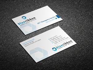 Business Card Design by Magic of Art for Blue Ribbon Plumbing Heating & Gasfitting Ltd. | Design: #30290485