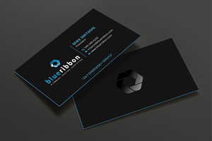 Business Card Design by DesignShout for Blue Ribbon Plumbing Heating & Gasfitting Ltd. | Design: #30291649