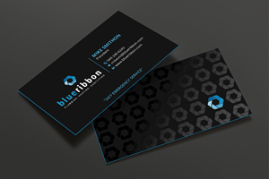 Business Card Design by DesignShout for Blue Ribbon Plumbing Heating & Gasfitting Ltd. | Design: #30291729