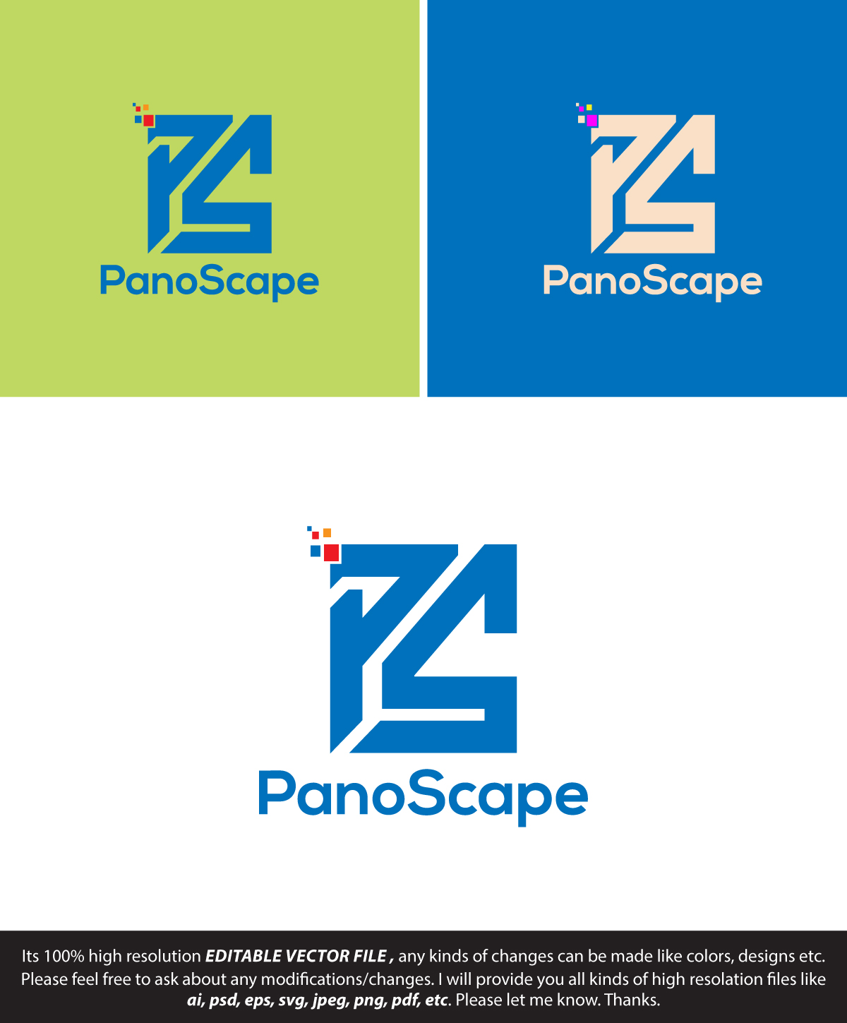 Logo Design by FireflyArt for PanoScape  | Design #30288703