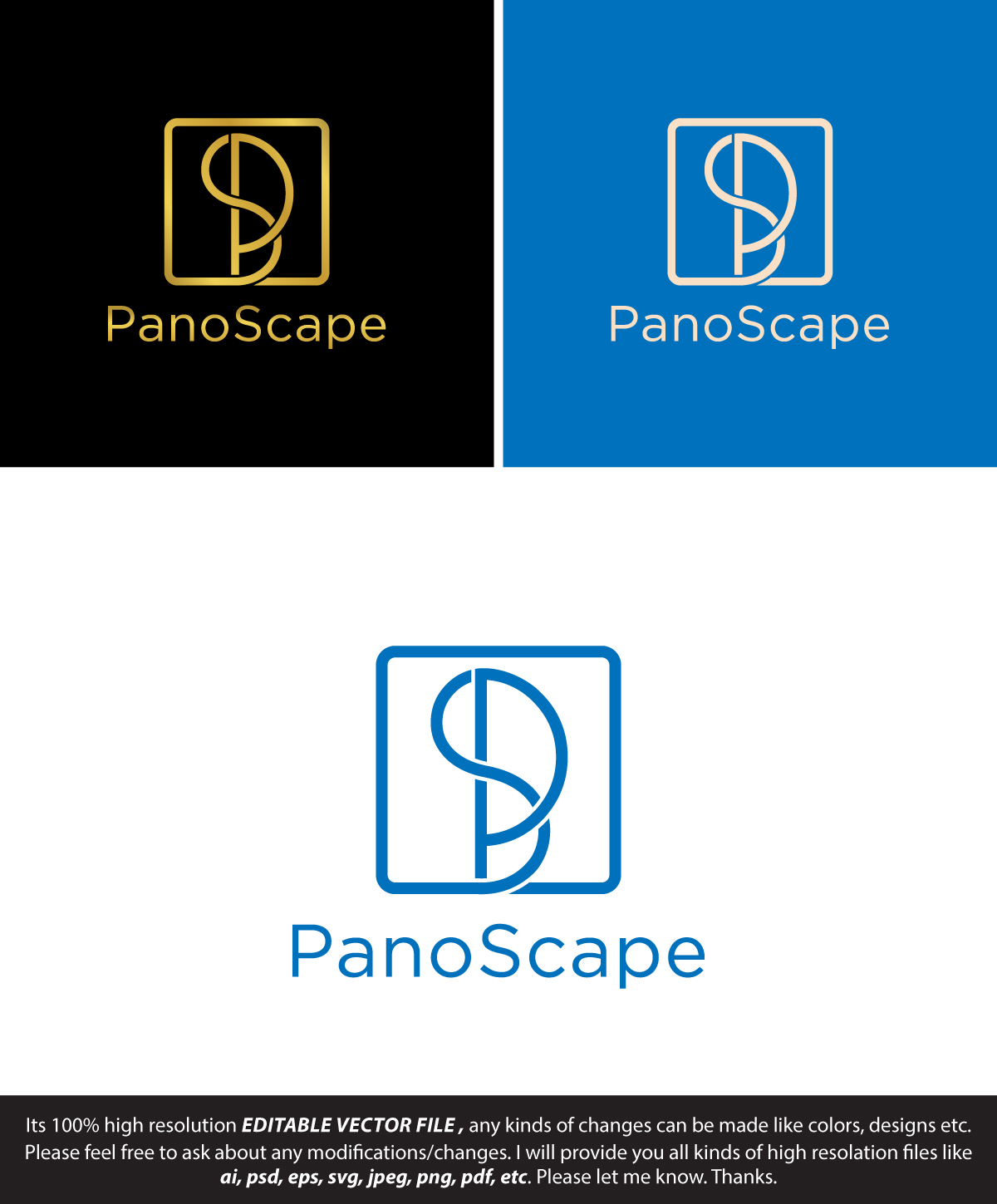 Logo Design by FireflyArt for PanoScape  | Design #30288719