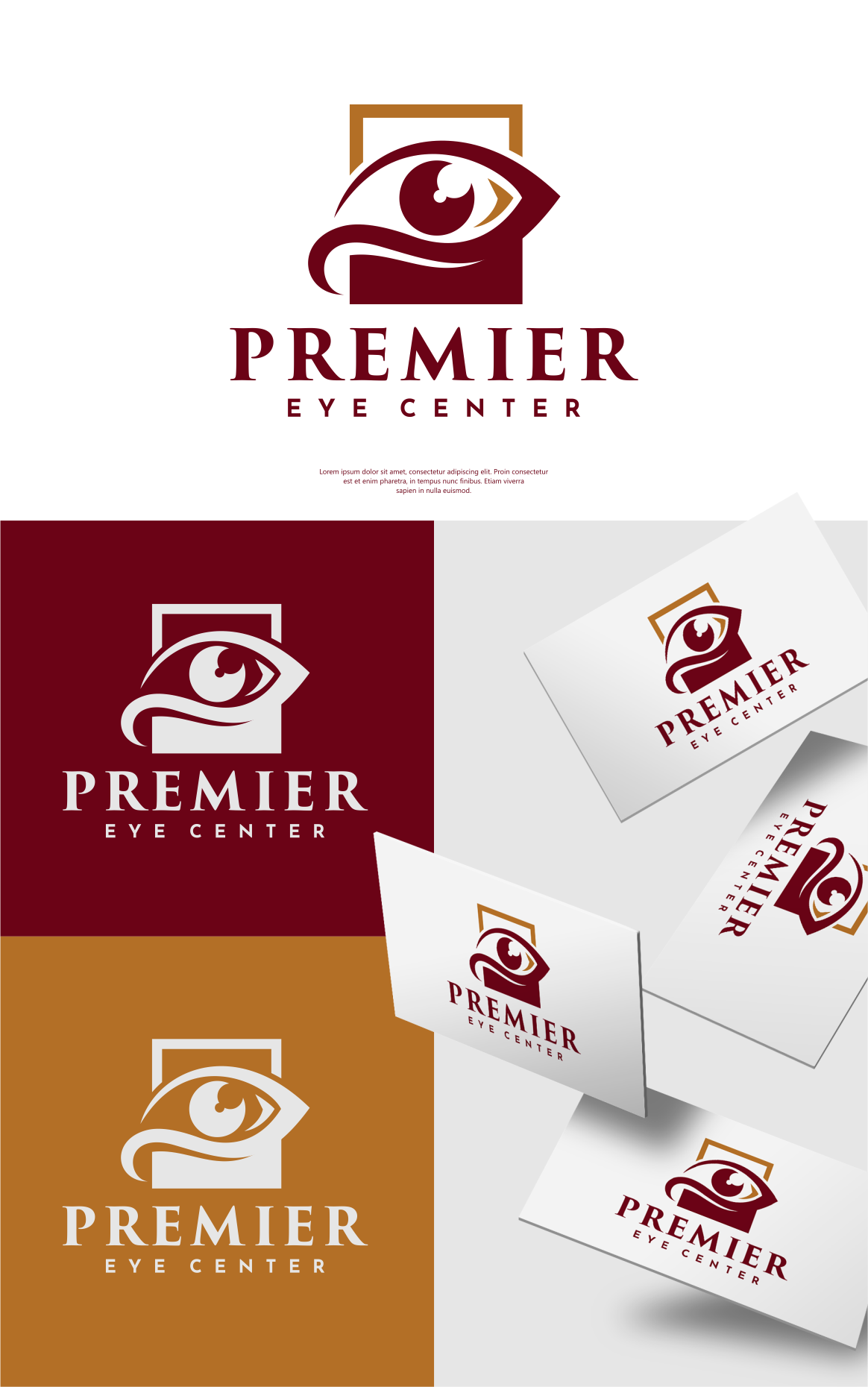 Logo-Design von artswolf für Premier Eye Center  | Design #30372389