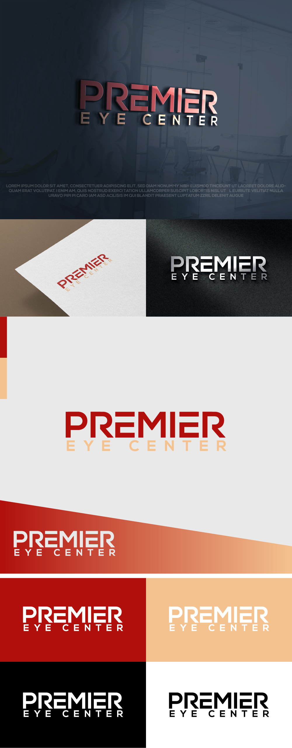 Logo Design by AlphabetZero.co.uk for Premier Eye Center  | Design #30327978