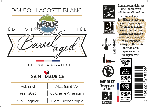 Etikett-Design von Sarina.dsg für Brasserie Artisanale MEDUZ | Design #30366749
