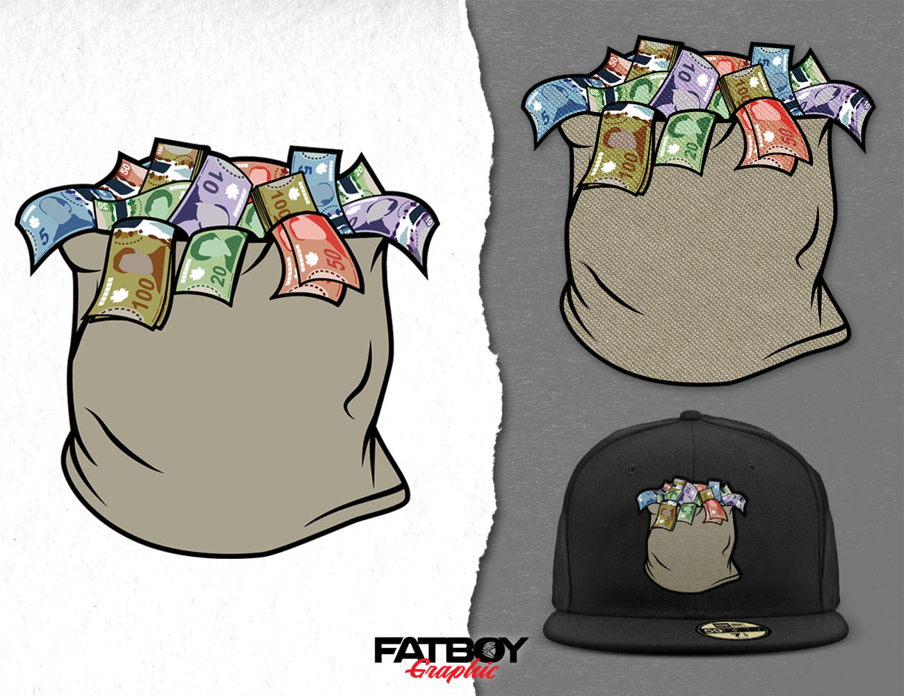 T-Shirt-Design von Fatboy Graphic für Canadian Apparel Designs | Design: #30314386