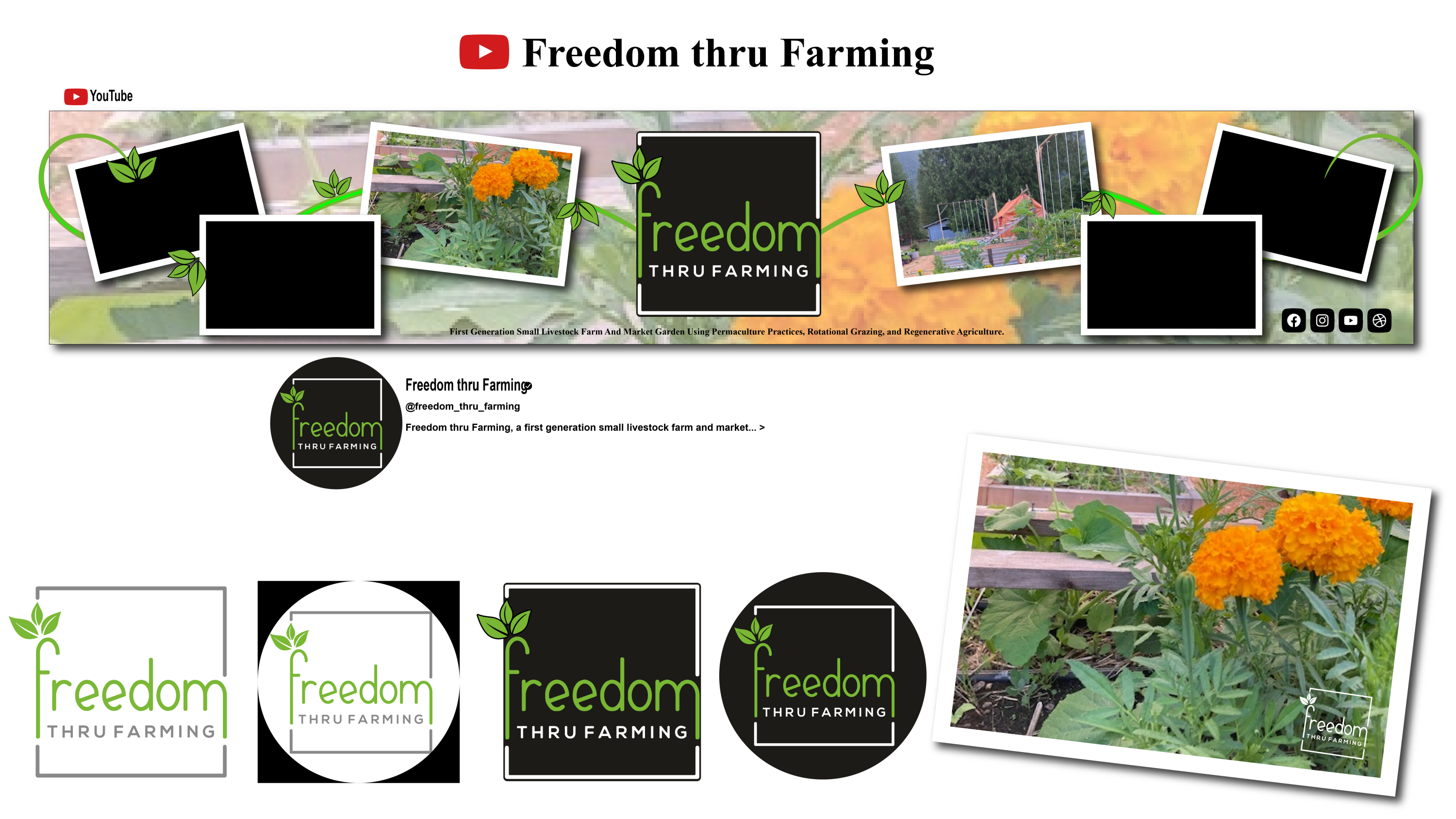 YouTube Design by Get'n Graphic for Freedom thru Farming | Design #30313239