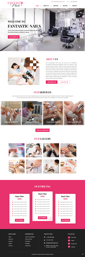Web Design by pb for Fantastic Nails, LLC. | Design: #30312188