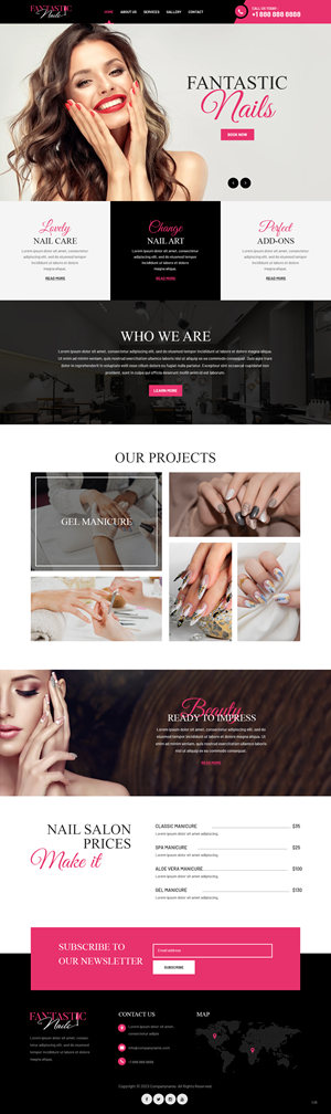 Web Design by pb for Fantastic Nails, LLC. | Design: #30312189