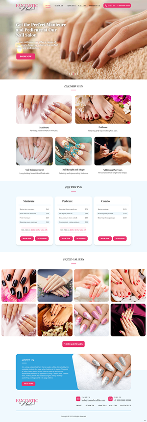 Web Design by pb for Fantastic Nails, LLC. | Design: #30312192