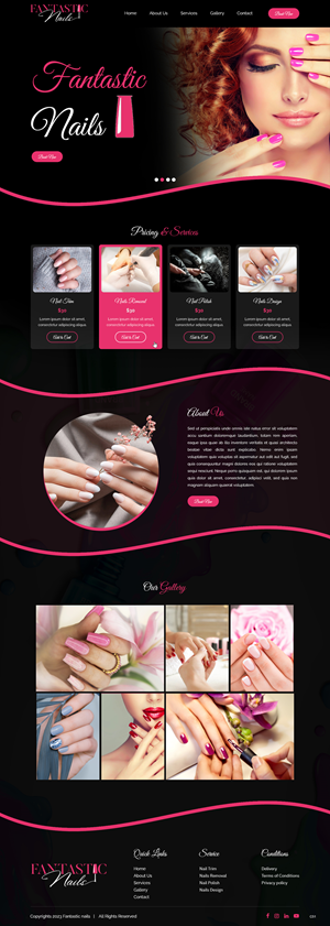 Web Design by pb for Fantastic Nails, LLC. | Design: #30312193