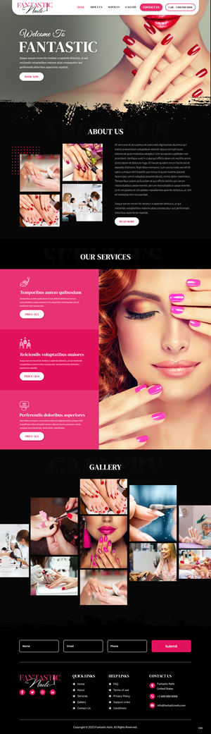 Web Design by pb for Fantastic Nails, LLC. | Design: #30312194