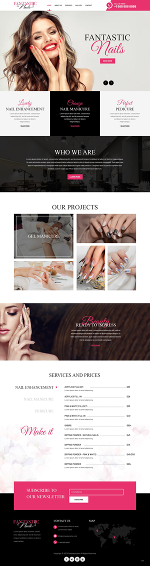 Web Design by pb for Fantastic Nails, LLC. | Design: #30319051