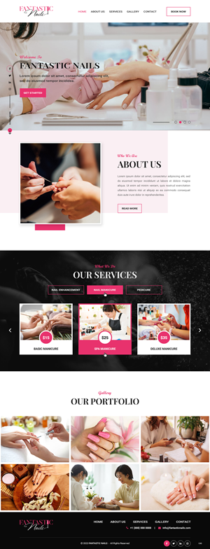 Web Design by pb for Fantastic Nails, LLC. | Design: #30319054