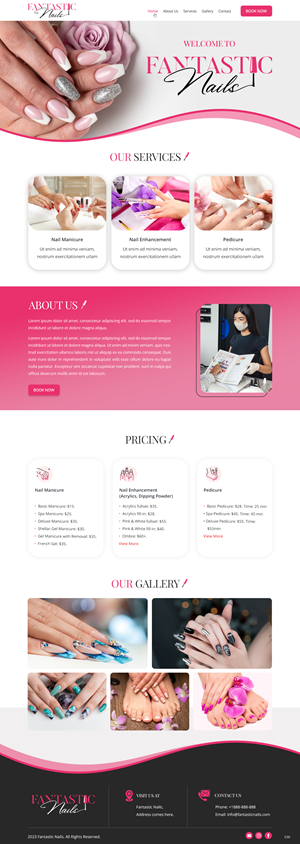 Web Design by pb for Fantastic Nails, LLC. | Design: #30319056