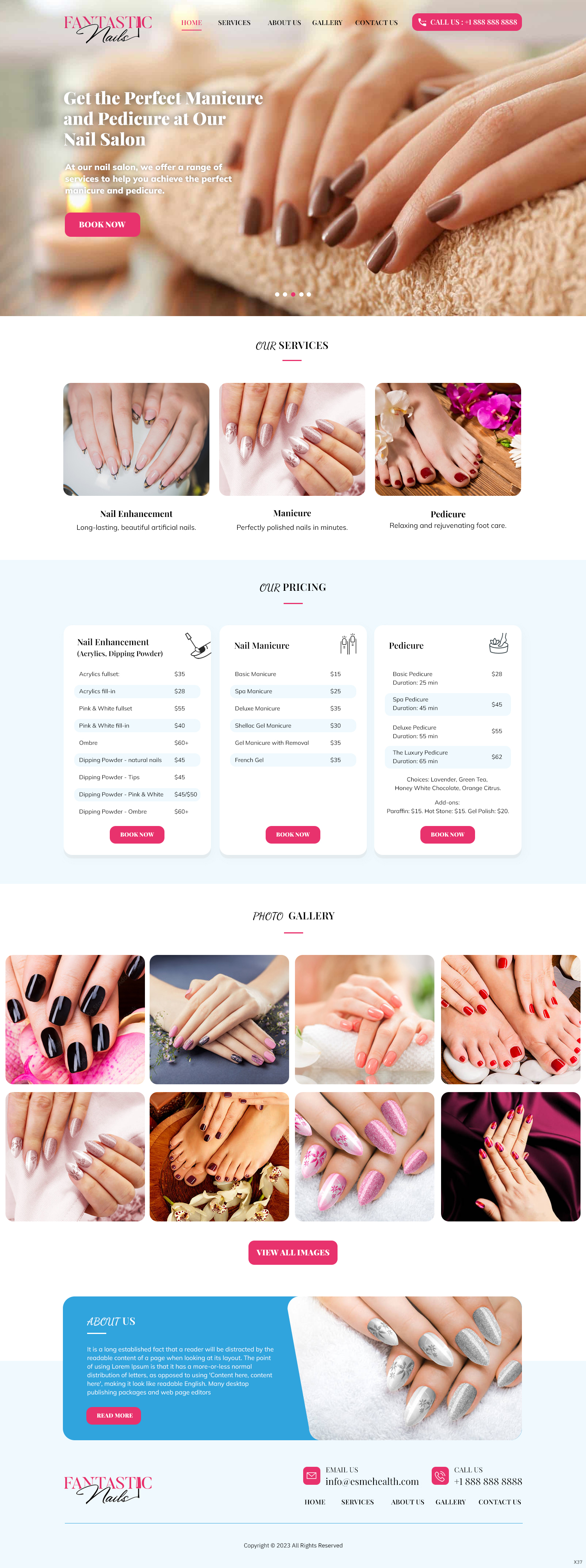 Diseño Web por pb para Fantastic Nails, LLC. | Diseño #30319057