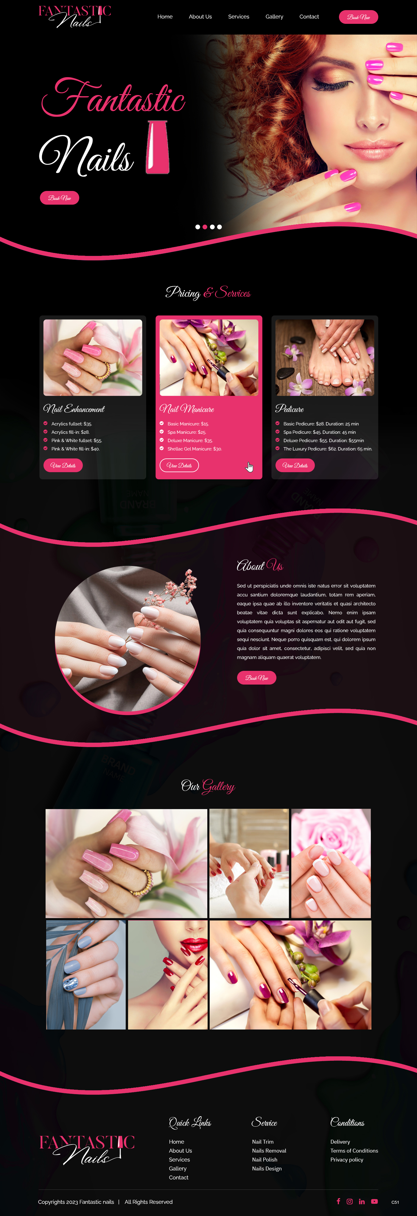 Diseño Web por pb para Fantastic Nails, LLC. | Diseño #30319058