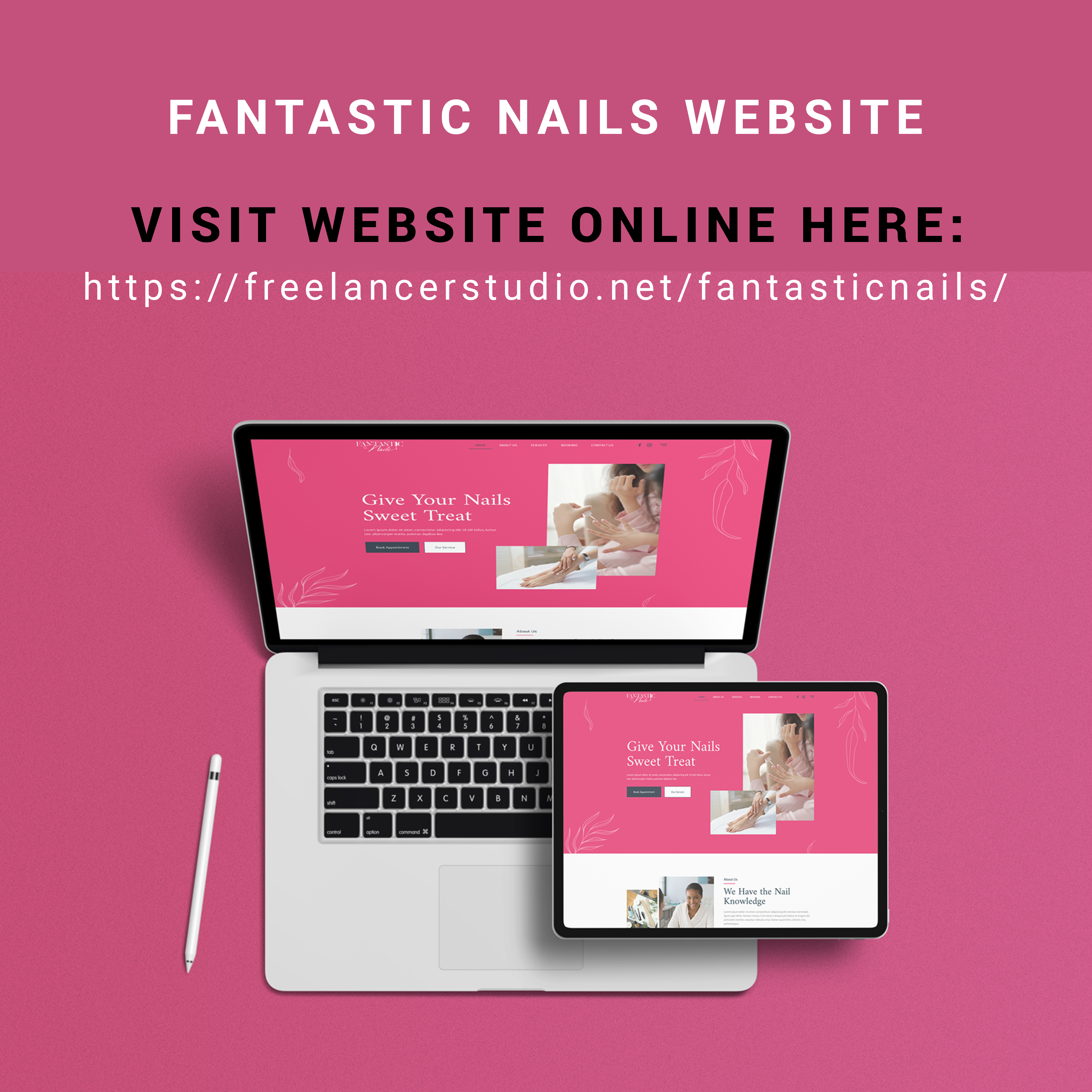 Diseño Web por MOATAZ AZAB para Fantastic Nails, LLC. | Diseño #30310340