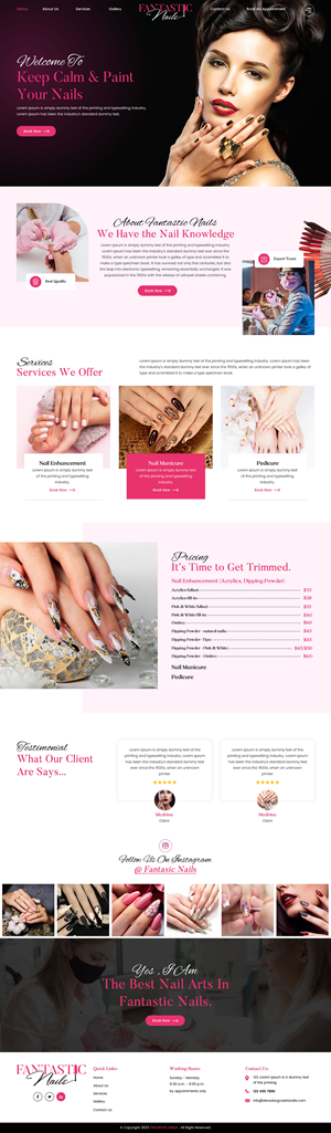 Web Design by rightway for Fantastic Nails, LLC. | Design: #30317658