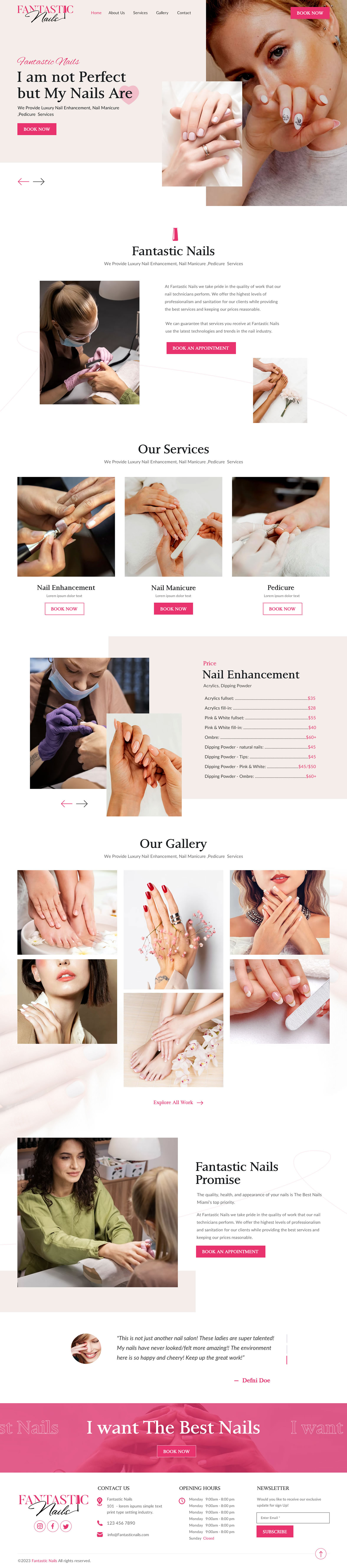 Diseño Web por rightway para Fantastic Nails, LLC. | Diseño #30317659