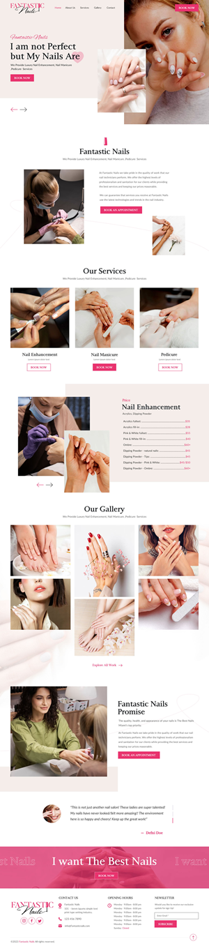 Web Design by rightway for Fantastic Nails, LLC. | Design: #30317659