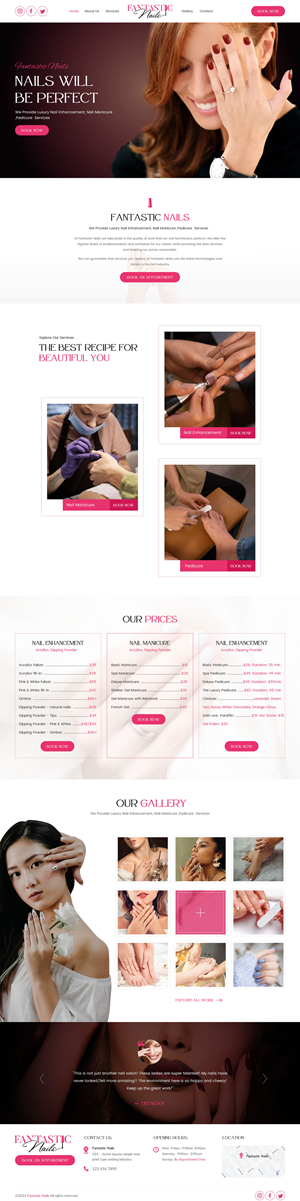Web Design by rightway for Fantastic Nails, LLC. | Design: #30322561