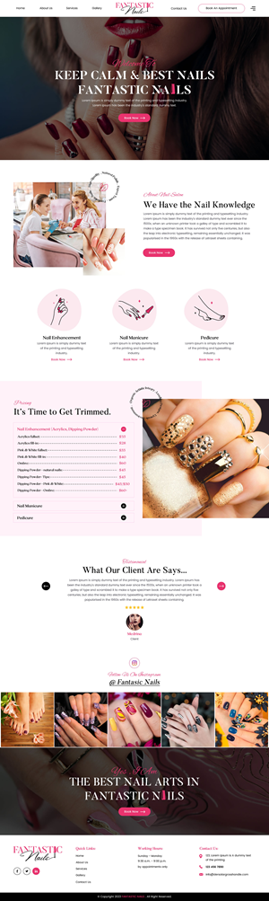 Web Design by rightway for Fantastic Nails, LLC. | Design: #30322819