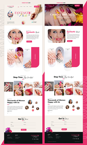 Web Design by sai.designer87 for Fantastic Nails, LLC. | Design: #30318948