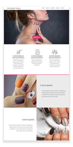 Web Design by Lezette_G for Fantastic Nails, LLC. | Design: #30313757