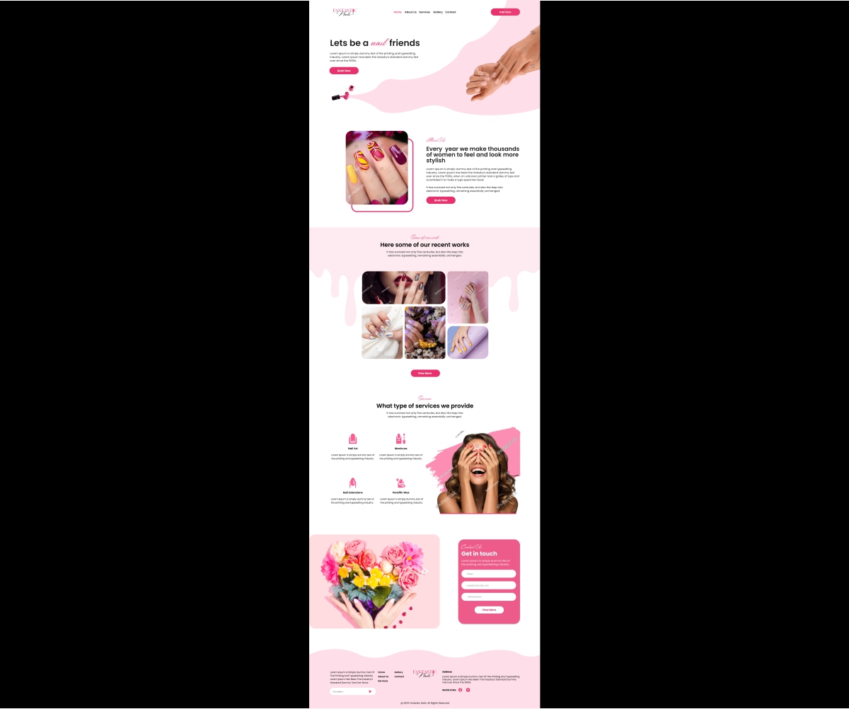 Diseño Web por Eppeok para Fantastic Nails, LLC. | Diseño #30311029