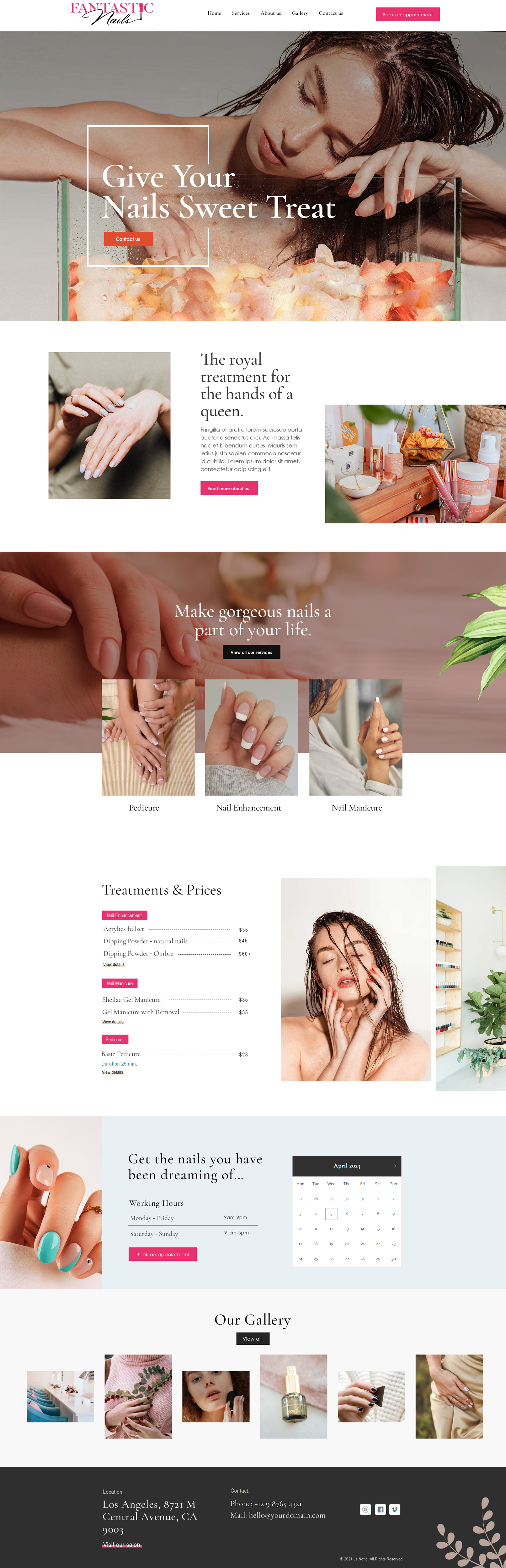 Web-Design von subhalaxmi  khamari für Fantastic Nails, LLC. | Design #30325403