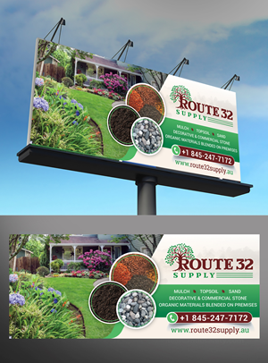 Need a banner for trees, and shrubs at our lanscape supply yard see attached logo 