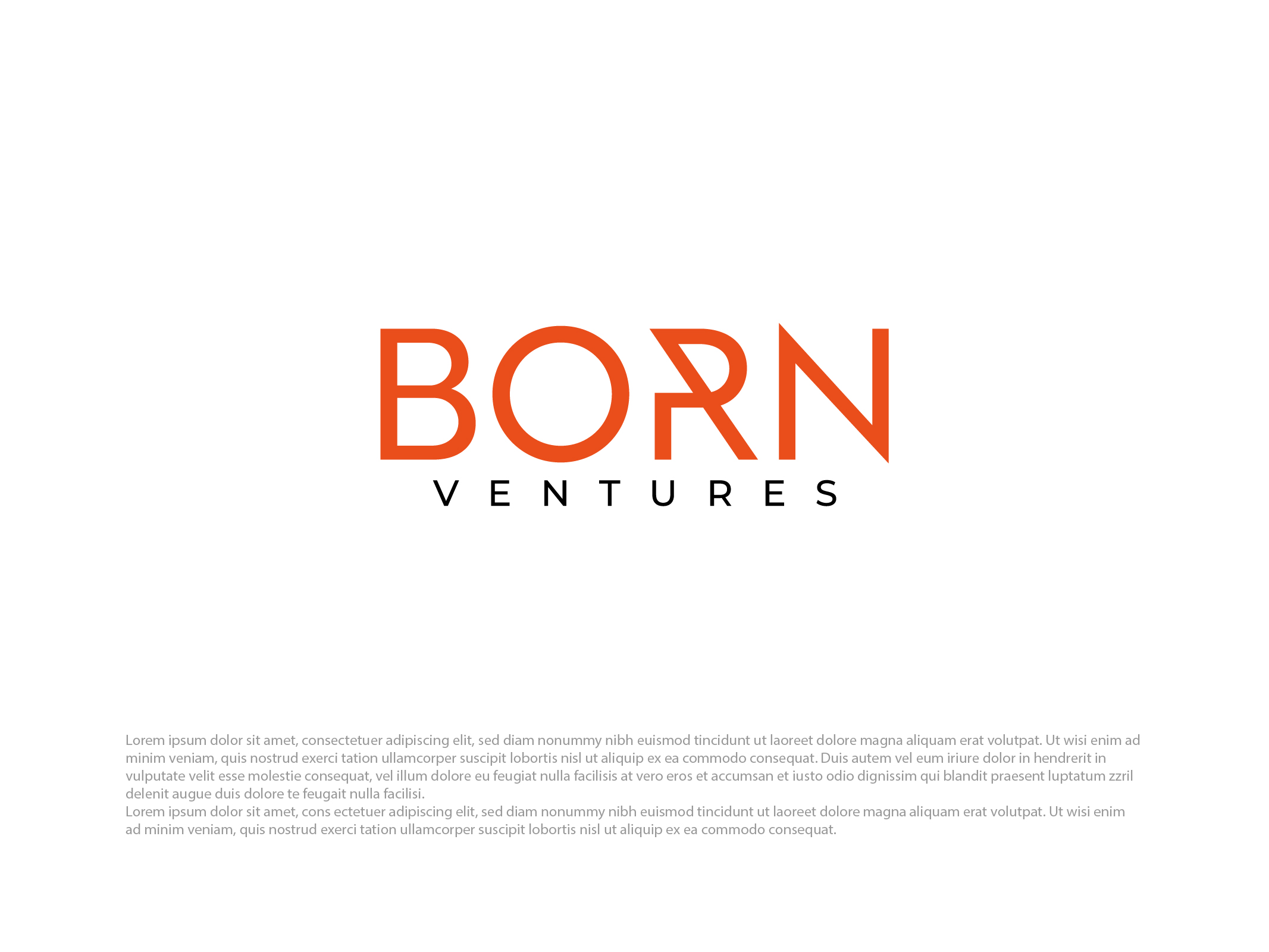 Logo Design by Graphic Mama for Born Ventures, LLC | Design #30323495