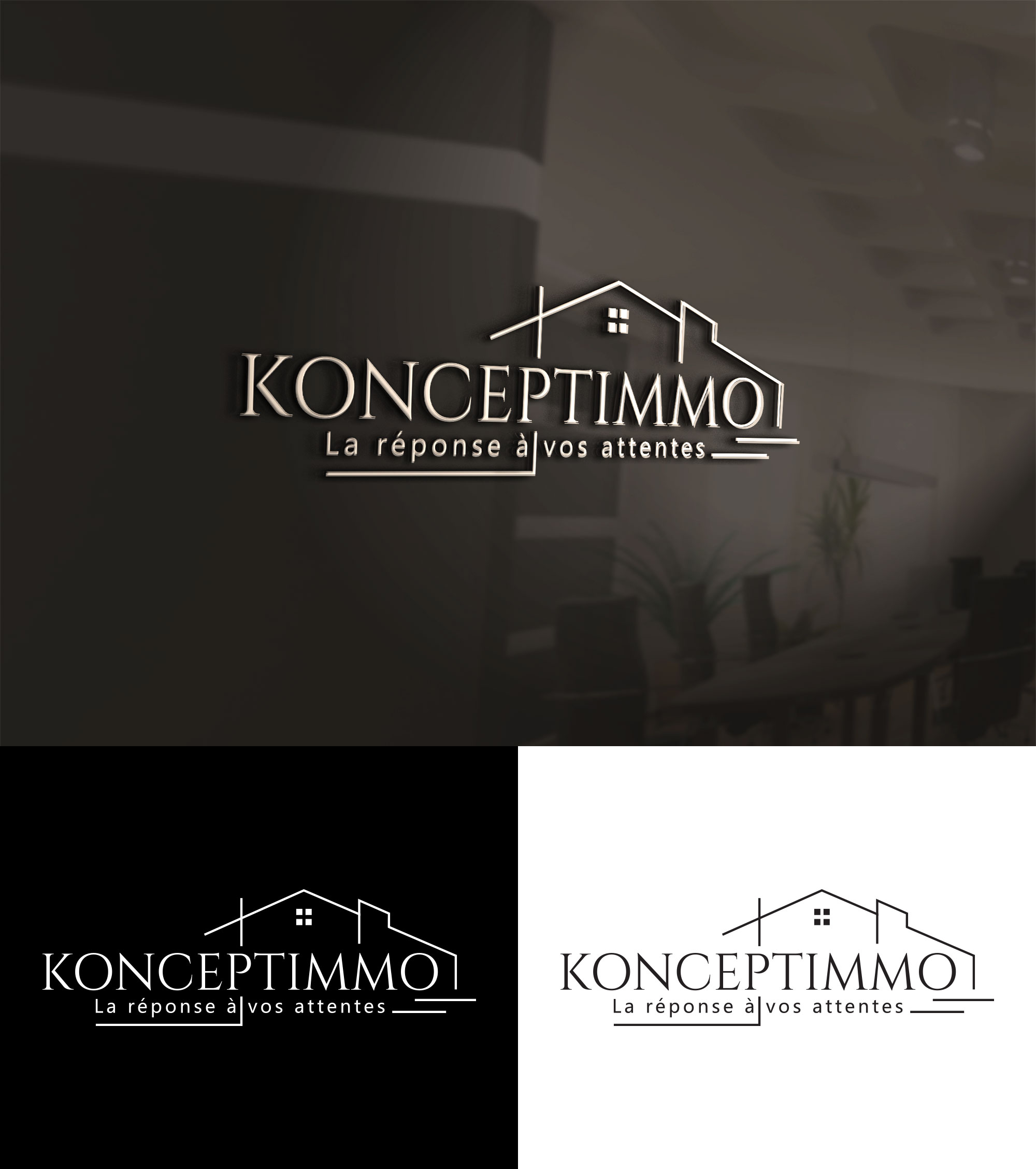 Logo Design by design 125 for POLE IMMO SERVICES | Design #30324216