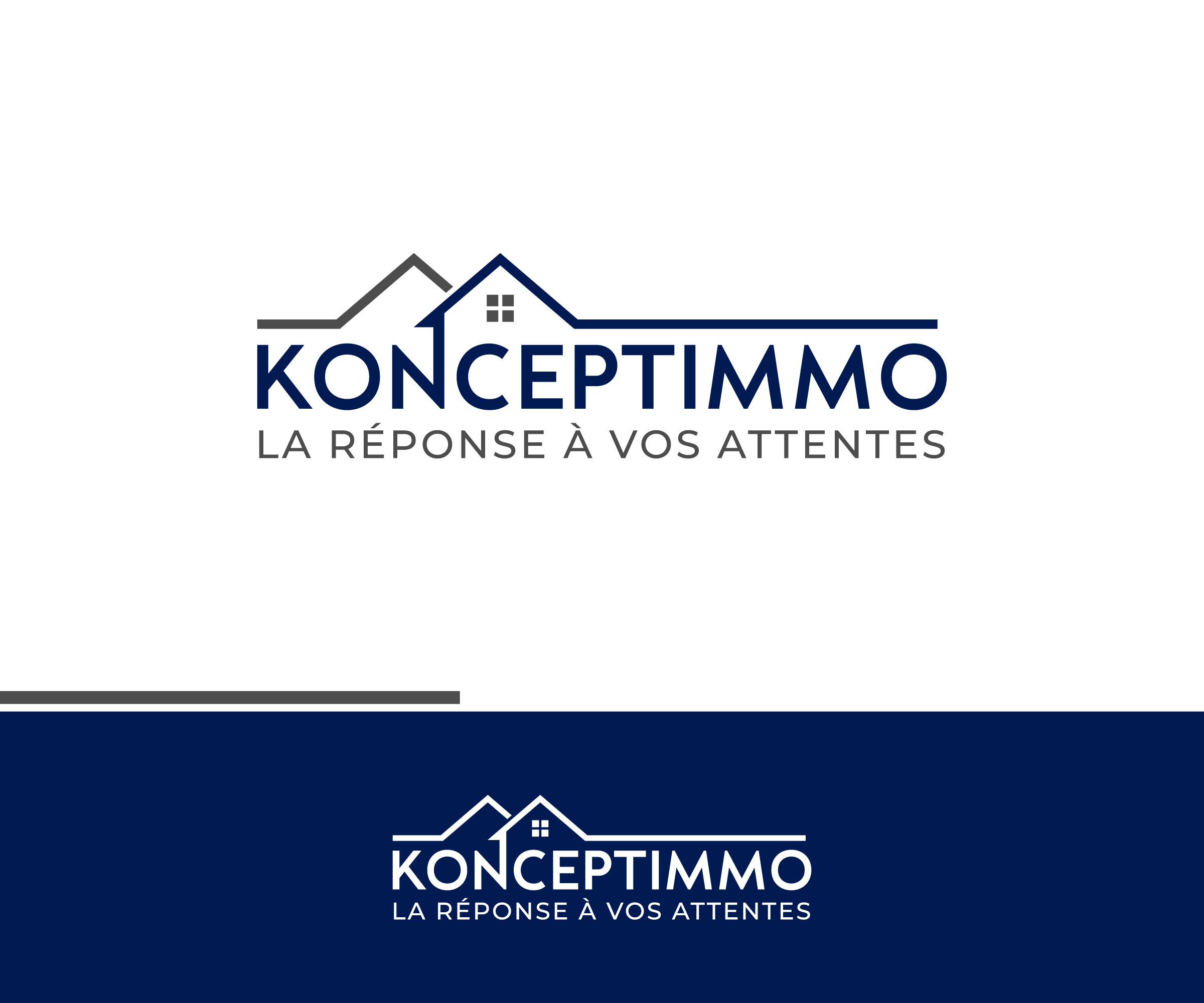 Logo Design by ecorokerz for POLE IMMO SERVICES | Design #30322108
