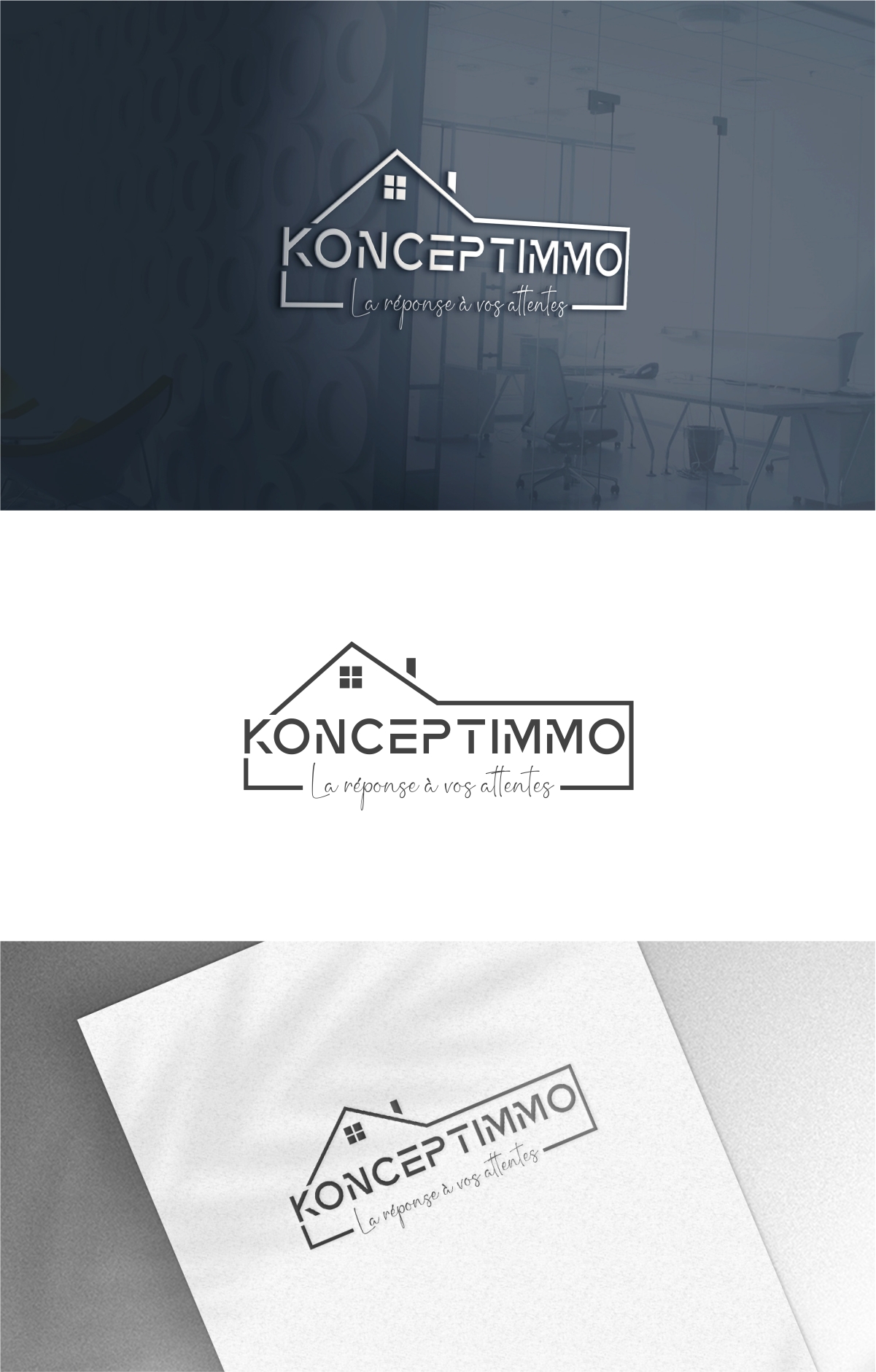 Logo Design by Dave Paresh for POLE IMMO SERVICES | Design #30326773