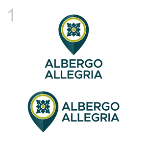 Logo Design by south door for Albergo Allegria | Design: #30440375