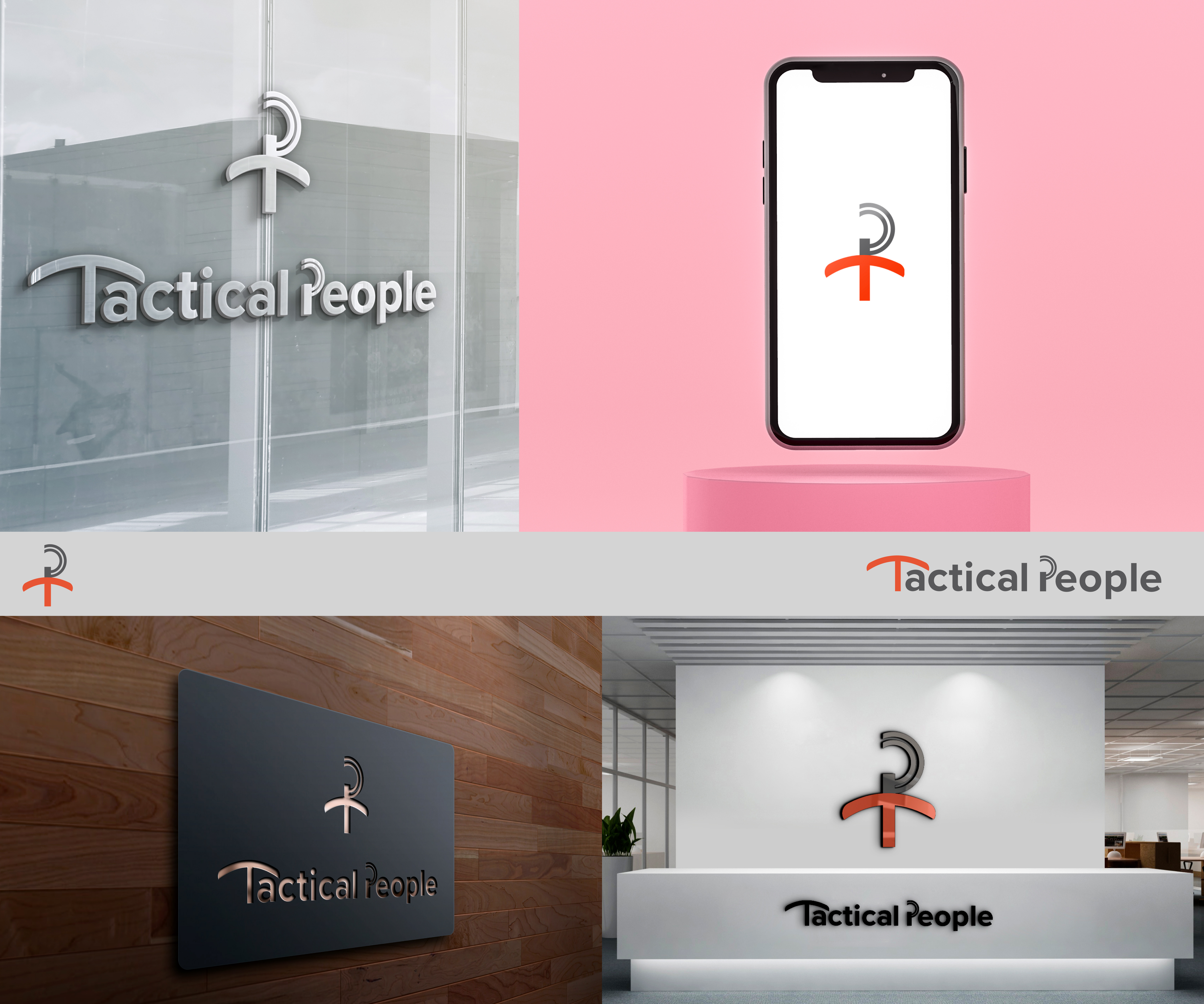 Logo Design by Tube light for TACTICAL PEOPLE SRL - Milano P.IVA 03599700964 | Design #30348422